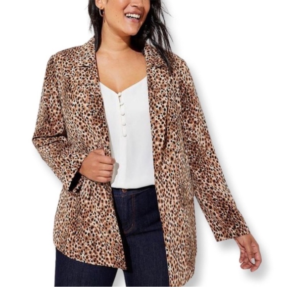 ANN TAYLOR LOFT leopard print blazer - Picture 9 of 9